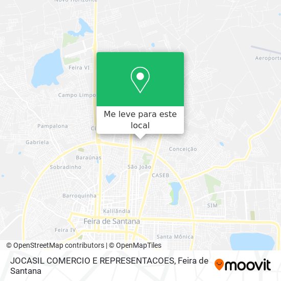 JOCASIL COMERCIO E REPRESENTACOES mapa