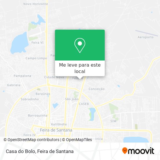 Casa do Bolo mapa