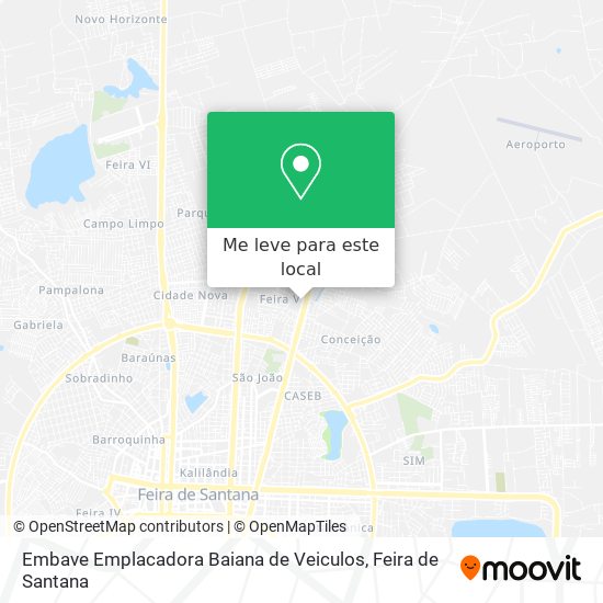 Embave Emplacadora Baiana de Veiculos mapa