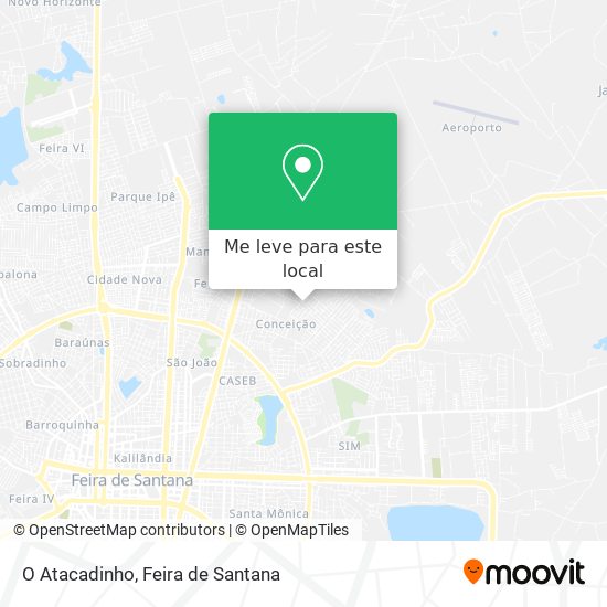 O Atacadinho mapa