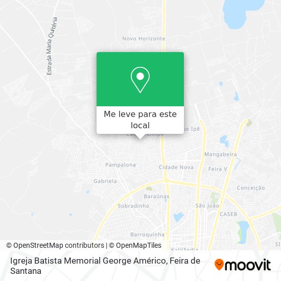 Igreja Batista Memorial George Américo mapa