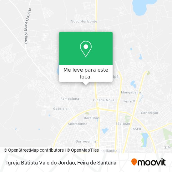 Igreja Batista Vale do Jordao mapa