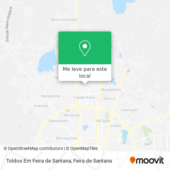 Toldos Em Feira de Santana mapa