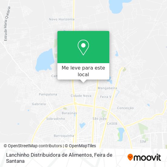 Lanchinho Distribuidora de Alimentos mapa