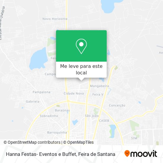 Hanna Festas- Eventos e Buffet mapa