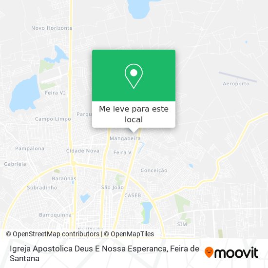Igreja Apostolica Deus E Nossa Esperanca mapa