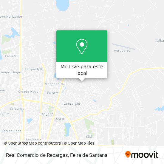 Real Comercio de Recargas mapa