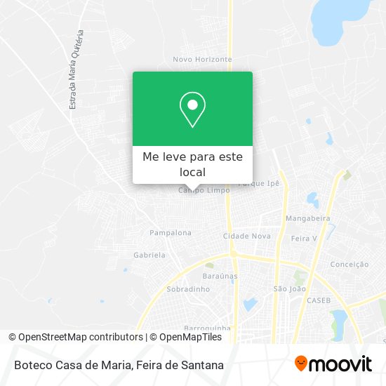 Boteco Casa de Maria mapa
