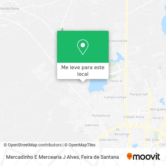 Mercadinho E Mercearia J Alves mapa