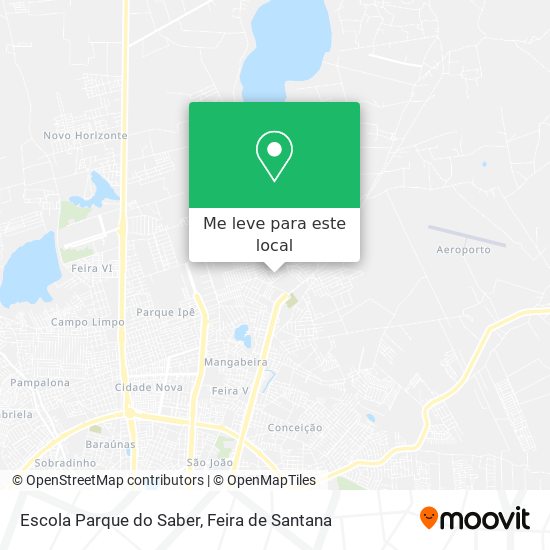 Escola Parque do Saber mapa