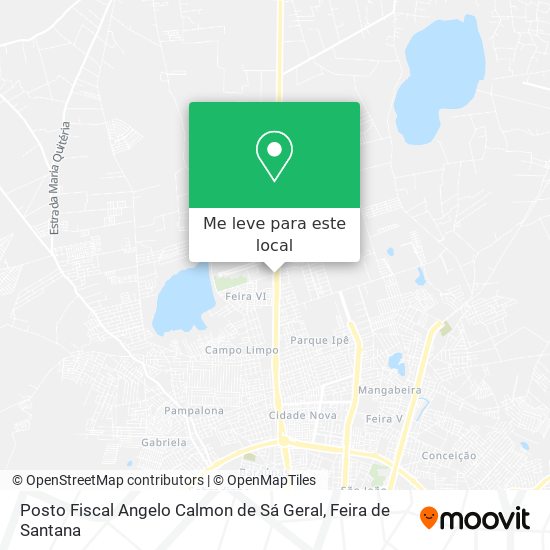 Posto Fiscal Angelo Calmon de Sá Geral mapa