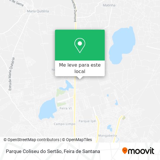 Parque Coliseu do Sertão mapa