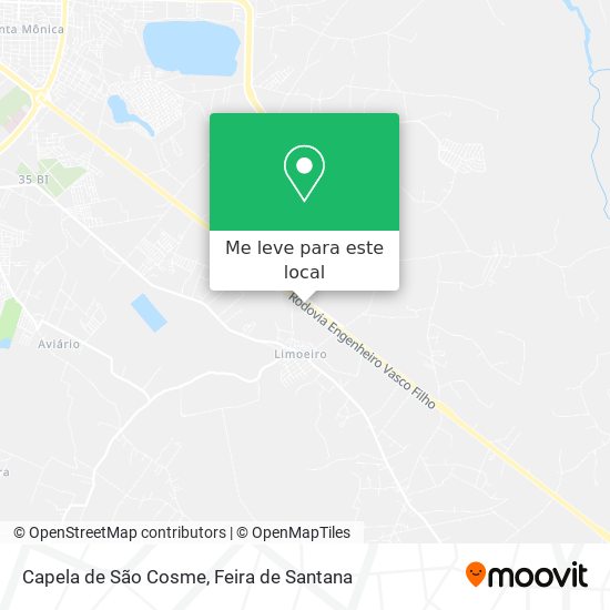Capela de São Cosme mapa