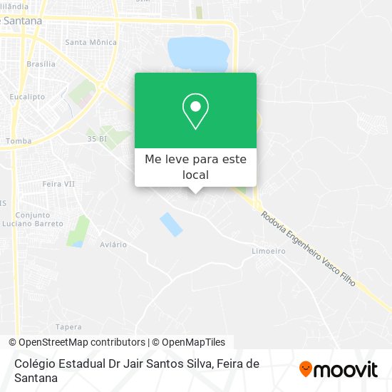 Colégio Estadual Dr Jair Santos Silva mapa