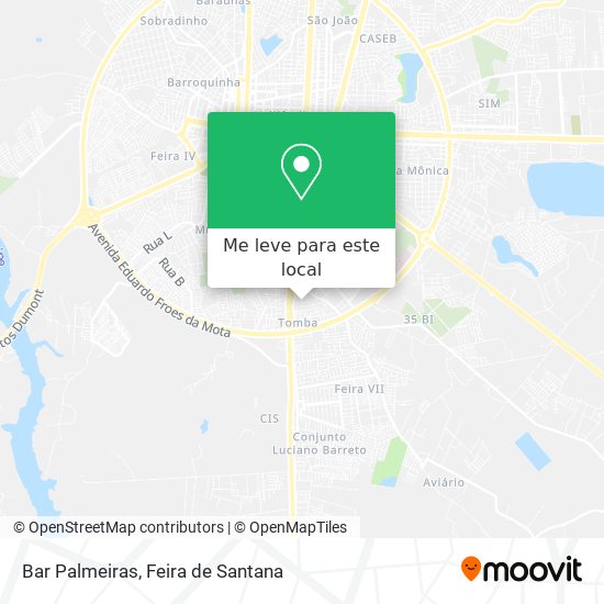 Bar Palmeiras mapa