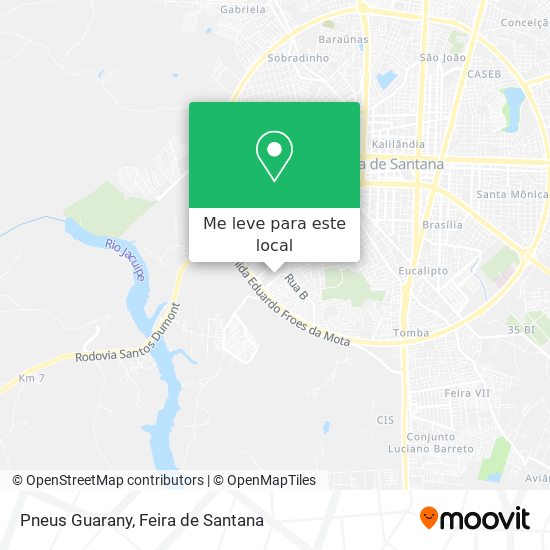 Pneus Guarany mapa