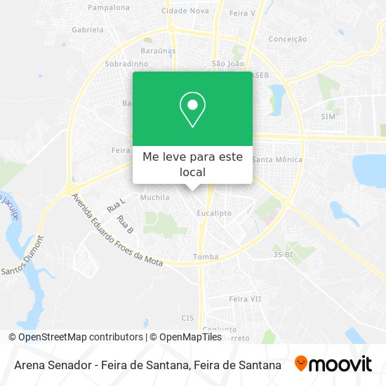Arena Senador - Feira de Santana mapa