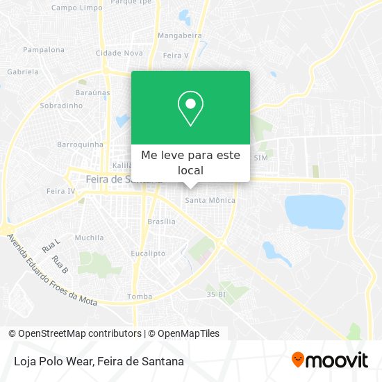Loja Polo Wear mapa