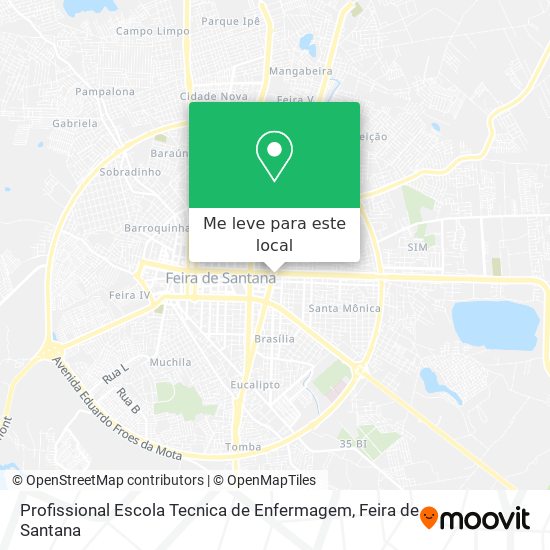 Profissional Escola Tecnica de Enfermagem mapa