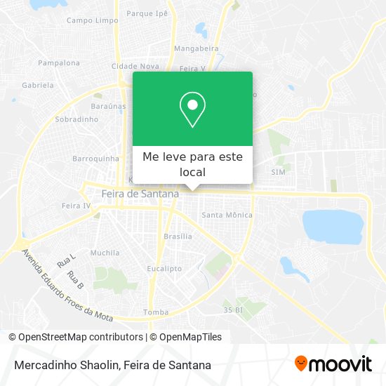 Mercadinho Shaolin mapa