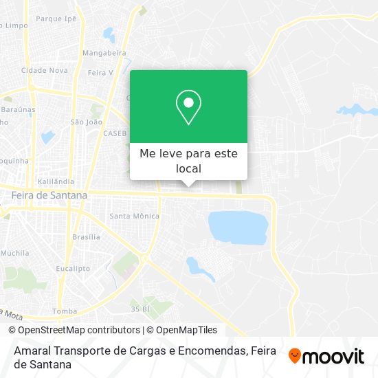 Amaral Transporte de Cargas e Encomendas mapa