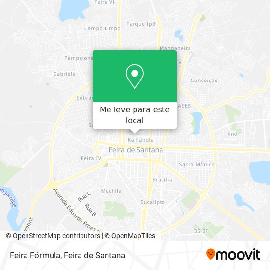 Feira Fórmula mapa