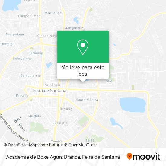 Academia de Boxe Aguia Branca mapa