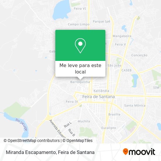 Miranda Escapamento mapa