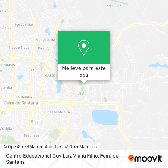 Centro Educacional Gov Luiz Viana Filho mapa