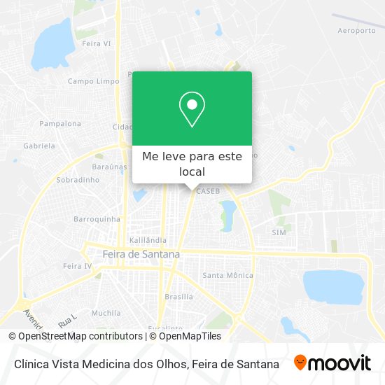 Clínica Vista Medicina dos Olhos mapa