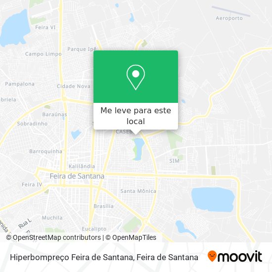 Hiperbompreço Feira de Santana mapa