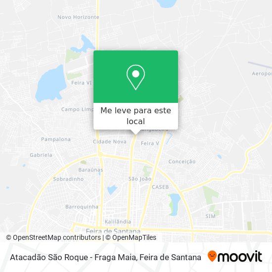 Atacadão São Roque - Fraga Maia mapa