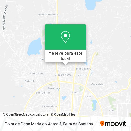 Point de Dona Maria do Acarajé mapa