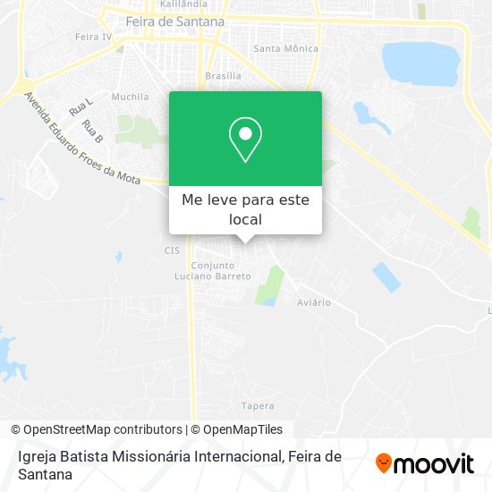 Igreja Batista Missionária Internacional mapa