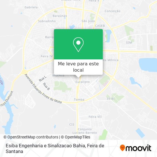 Esiba Engenharia e Sinalizacao Bahia mapa