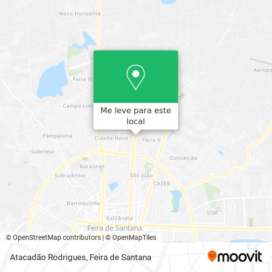 Atacadão Rodrigues mapa