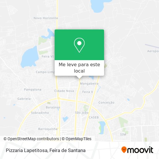 Pizzaria Lapetitosa mapa