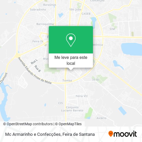 Mc Armarinho e Confecções mapa