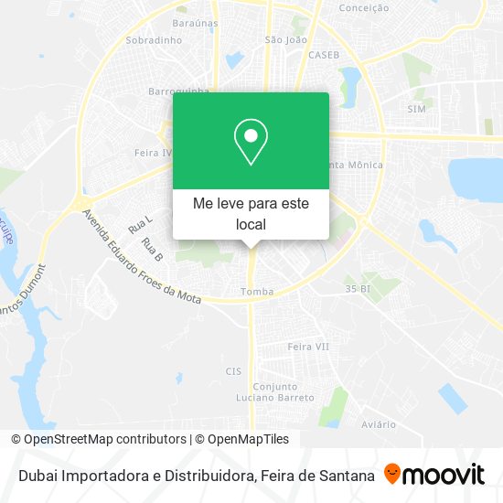 Dubai Importadora e Distribuidora mapa