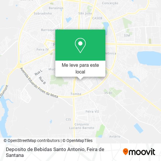 Deposito de Bebidas Santo Antonio mapa