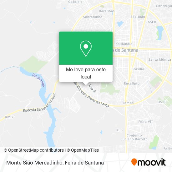 Monte Sião Mercadinho mapa