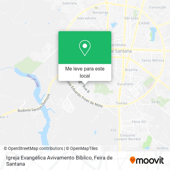 Igreja Evangélica Avivamento Bíblico mapa