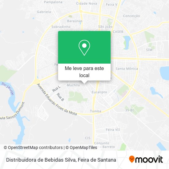 Distribuidora de Bebidas Silva mapa