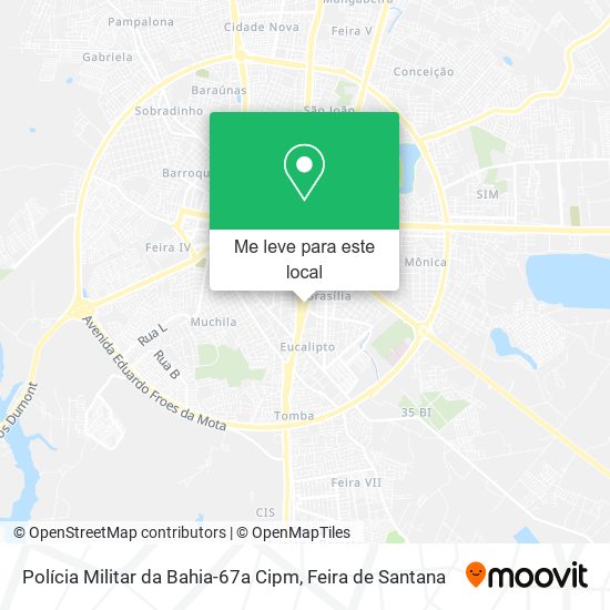 Polícia Militar da Bahia-67a Cipm mapa