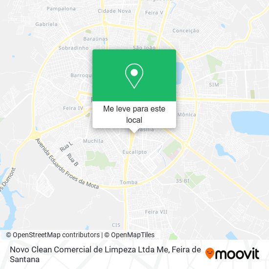 Novo Clean Comercial de Limpeza Ltda Me mapa