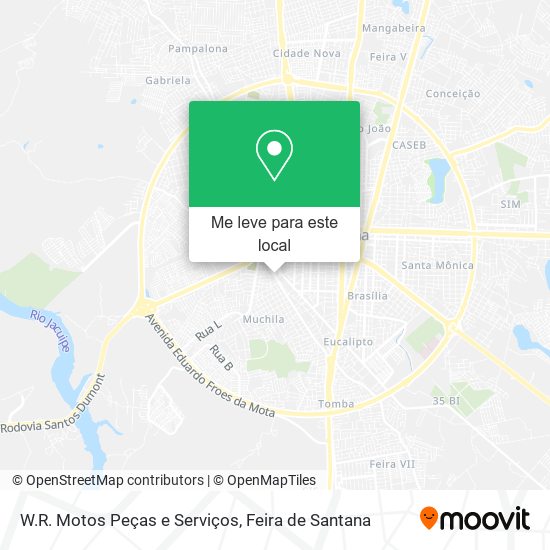 W.R. Motos Peças e Serviços mapa