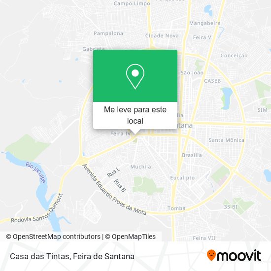 Casa das Tintas mapa
