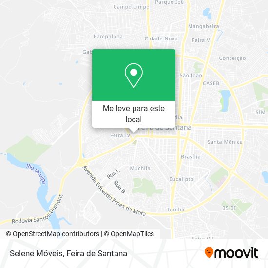 Selene Móveis mapa