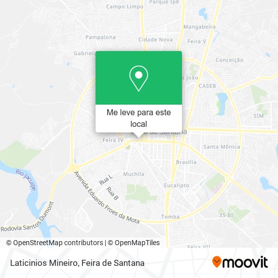 Laticinios Mineiro mapa