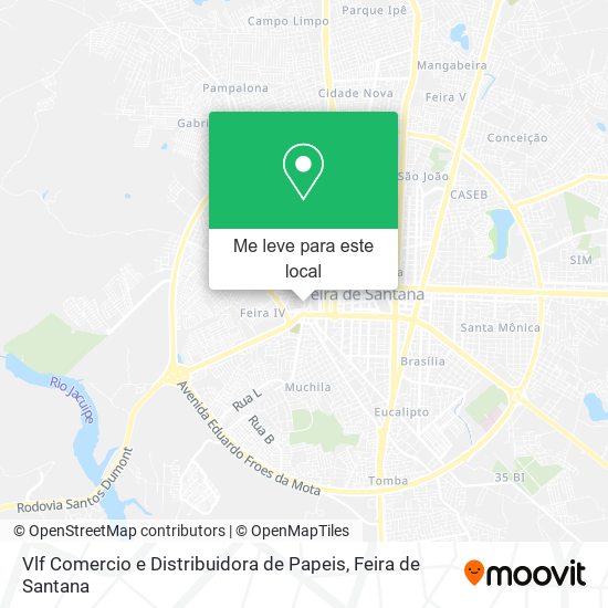 Vlf Comercio e Distribuidora de Papeis mapa